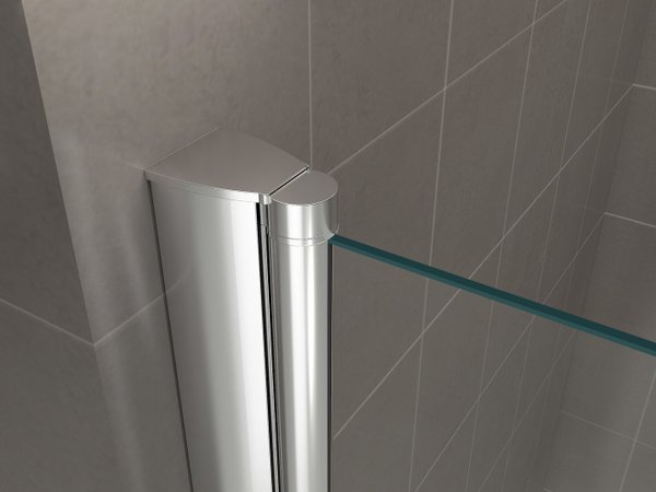 Porte de douche hauteur 195 cm (verre transparent) - différentes dimensions