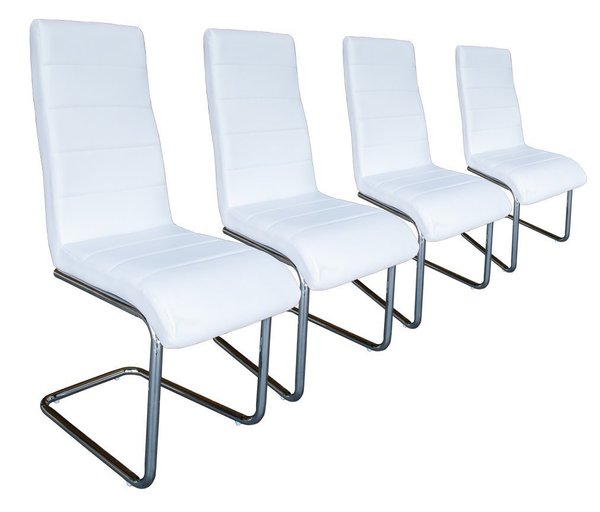 Conjunto de 4 Cadeiras em pele sintética (S5)