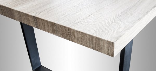 Mesa de sala, cozinha ou escritório - Pés de mesa em metal PRETO  200x100 cm
