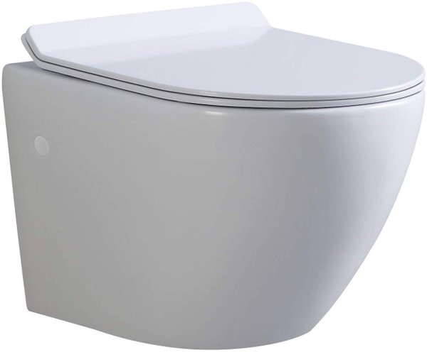 FRANCO - WC suspendu design (sans bâti-support) + abattant soft close