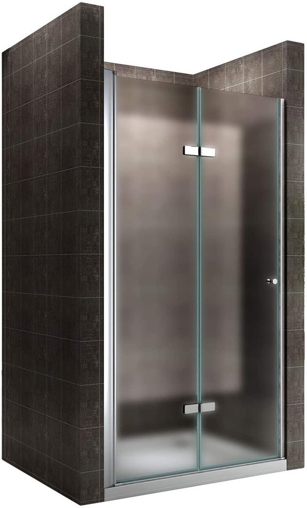 Porte douche pliante verre opaque - Hauteur 195 cm