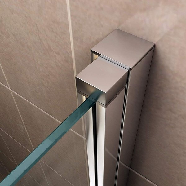 Porte de douche verre de sécurité partiellement satiné (NM) - Hauteur 180 cm