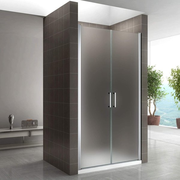 Porte de douche en verre de sécurité OPAQUE - Hauteur 180 cm