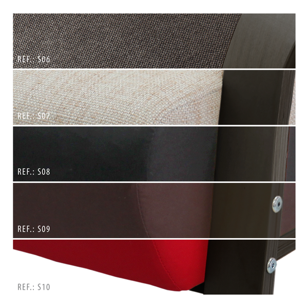 Sofá design em tecido (bege ou cinza)